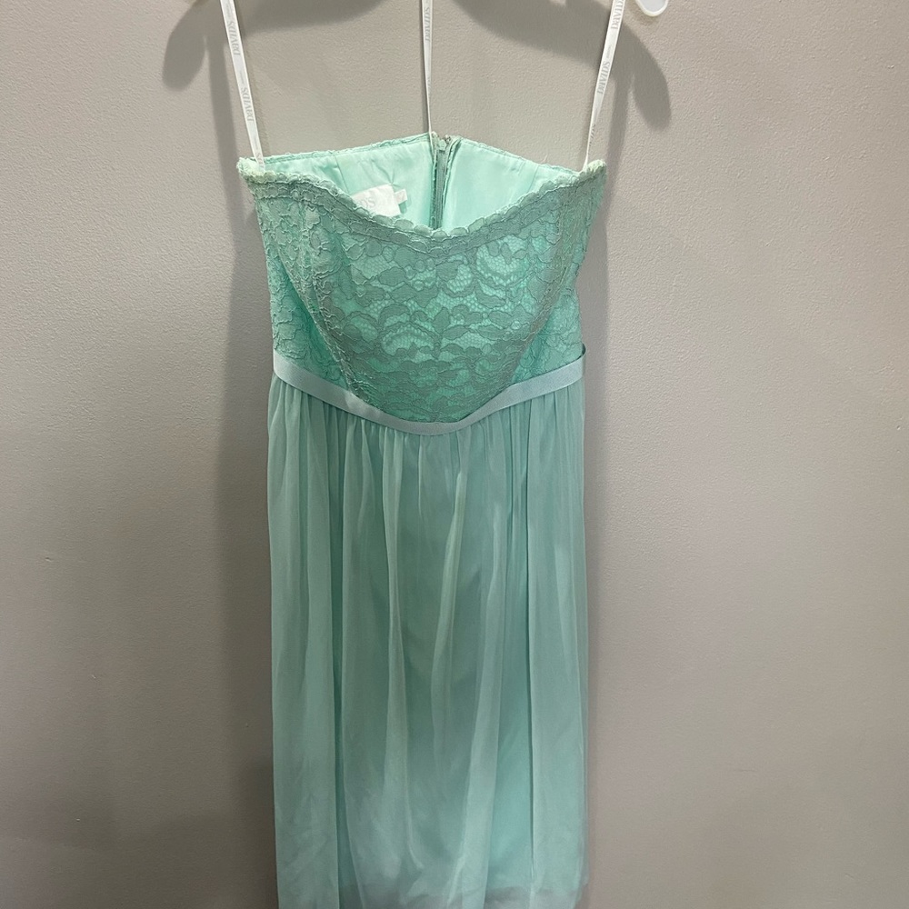 Mint Lace Bodice Chiffon Maxi Dress - Women's